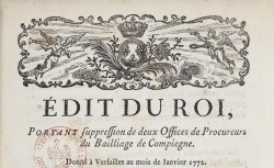 Accéder à la page "Droit et réglementation d'Ancien Régime"