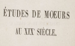 Étude de mœurs