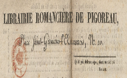 Catalogue de Pigoreau