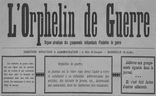 Accéder à la page "Orphelin de guerre (L') (Marseille)"