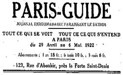 Accéder à la page "Paris-Guide"