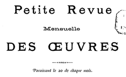 Accéder à la page "Petite revue des oeuvres"