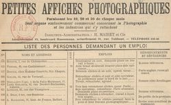 Accéder à la page "Petites affiches photographiques (les)"