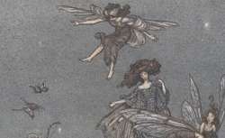 Piter Pan dans les jardins de Kensington, J. M. Barrie, illustré par Arthur Rackham, 1907