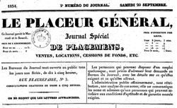 Accéder à la page "Placeur général (Le)"