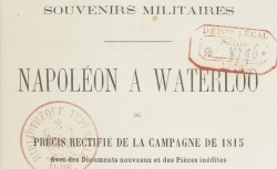 Accéder à la page "Pontécoulant, Napoléon à Waterloo"