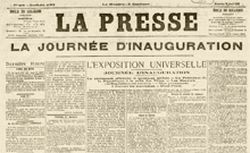 Accéder à la page "Presse (La)"