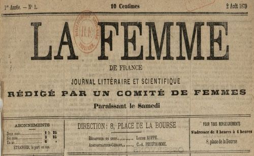 Accéder à la page "Presse féministe"