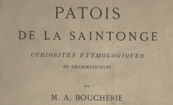 Accéder à la page "Boucherie, Patois de la Saintonge"