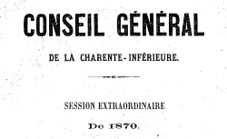 Accéder à la page "Rapports et délibérations du Conseil général"