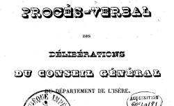 Accéder à la page "Rapports et délibérations du Conseil général"