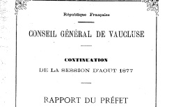 Accéder à la page "Rapports et délibérations du Conseil général"