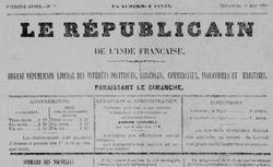 Accéder à la page "Républicain de l'Inde française (Le)"