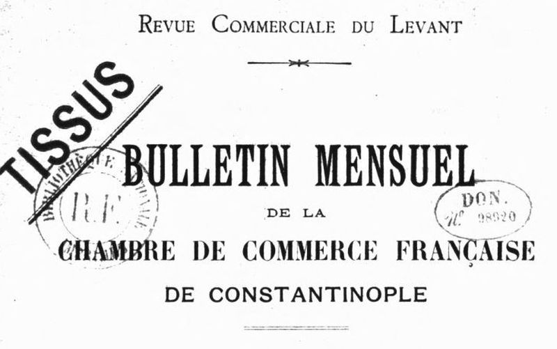 Accéder à la page "Revue commerciale du Levant"