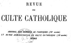 Accéder à la page "Revue administrative du culte catholique"