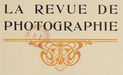 Accéder à la page "Revue de photographie (La)"