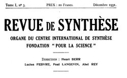 Revue de synthèse