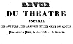 Accéder à la page "Revue du théâtre"