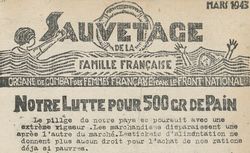 Accéder à la page "Sauvetage de la famille française"