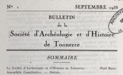 Accéder à la page "Société d'archéologie et d'histoire de Tonnerre"