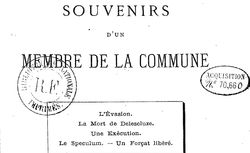 Accéder à la page "Souvenirs d’un membre de la Commune"