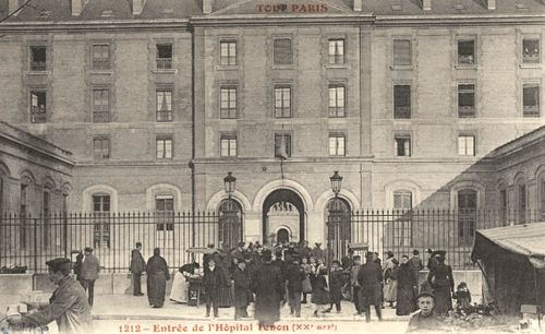 Entrée de l'hôpital Tenon