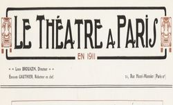 Accéder à la page "Théâtre à Paris (Le)"