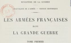 Accéder à la page "La guerre de mouvement (avant le 14 novembre 1914)"