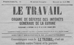 Accéder à la page "Travail (Le) (Cayenne, Guyane)"