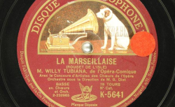 Disque NC Gramophone K 5641 - Willy Tubiana (1891-1980) est une basse de l'Opéra-comique - source : BnF/gallica.bnf.fr