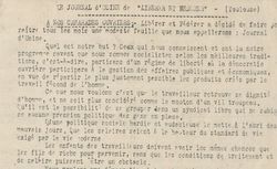 Accéder à la page "Journal d'usine de Libérer et Fédérer (Le) (Toulouse)"