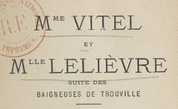 Mme Vitel et Mlle Lelièvre