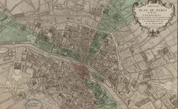 Accéder à la page "Paris orienté à partir de la méridienne, sur les plans de l’abbé Delagrive (1730-1740) "