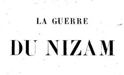 La Guerre du Nizam 