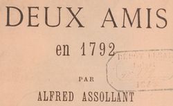 Deux amis en 1792 