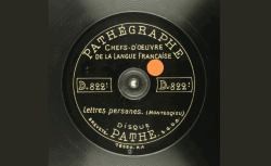 Disques Pathégraphe - Chefs d'oeuvre de la langue française (Gallica - BnF)