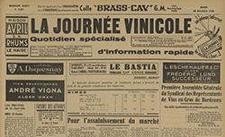 Accéder à la page "Journée vinicole (La) : quotidien spécialisé d'information rapide"