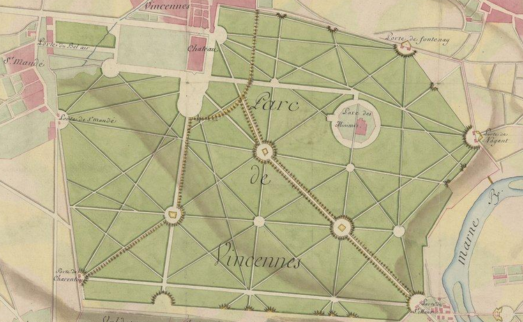 Reconnaissance du parc de Vincennes et des ponts de St-Maur et de Charenton. Mai 1815 