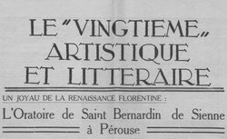 Accéder à la page "Vingtième artistique et littéraire (Le)"