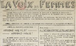 Accéder à la page "Voix des femmes (La) [zone sud]"