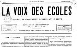 Accéder à la page "Voix des écoles (La)"