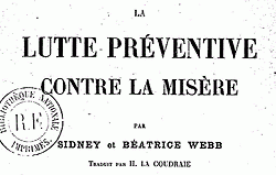 La lutte préventive contre la misère