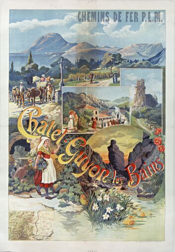 Henry Ganier : affiche pour les Chemins de fer PLM, 1896. BnF, département des estampes.